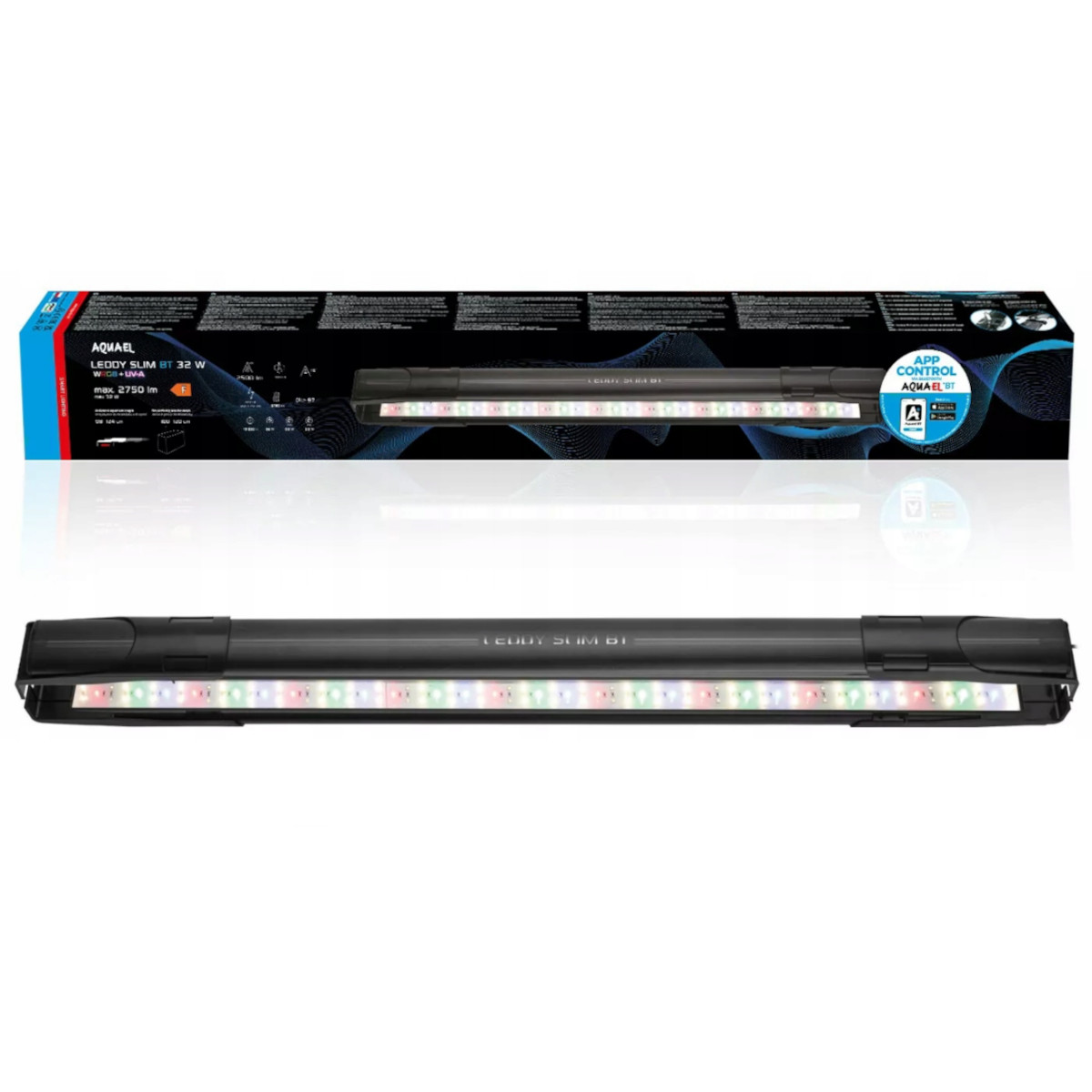 Aquael Leddy Slim Bt 32W Led osvětlení 960 černé