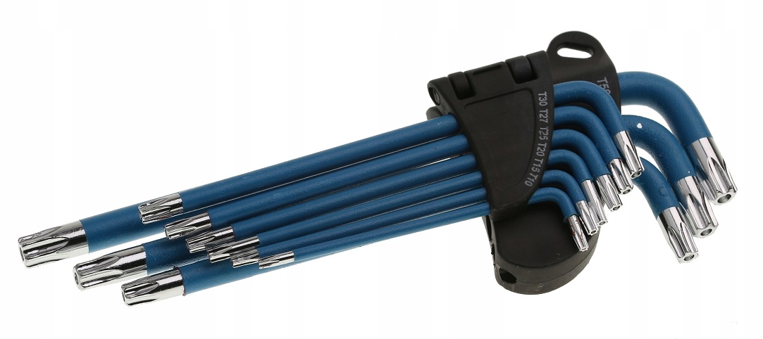 

Klucze Imbusowe Torx 9 sztuk Klucz Stal S2