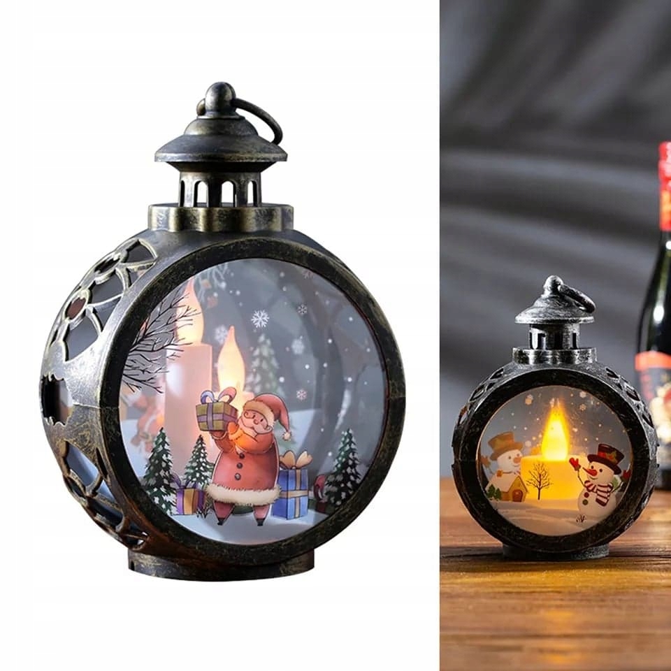 BOMBKA LAMPION LED WITRAŻ ŚWIĄTECZNA OZDOBA