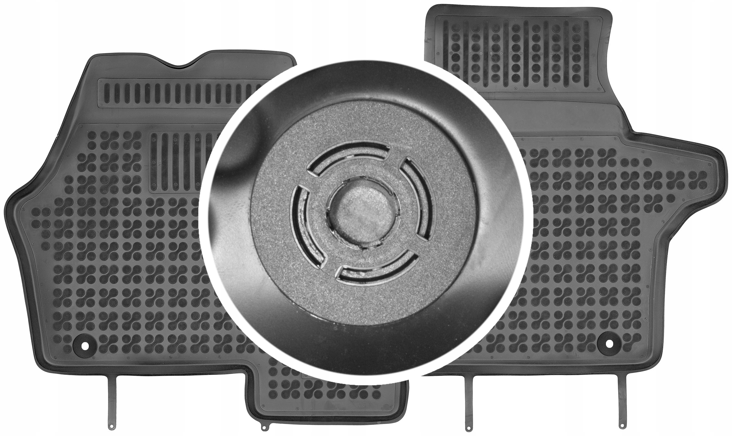 Mercedes Vito I 1995-2003 Gumové rohože do auta Upevnenie