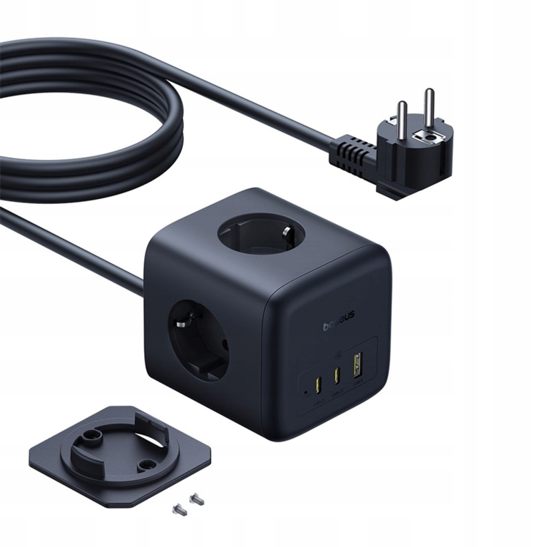 Listwa zasilająca kostka Usb-a Usb-c gniazdo Eu 67W 1.5m