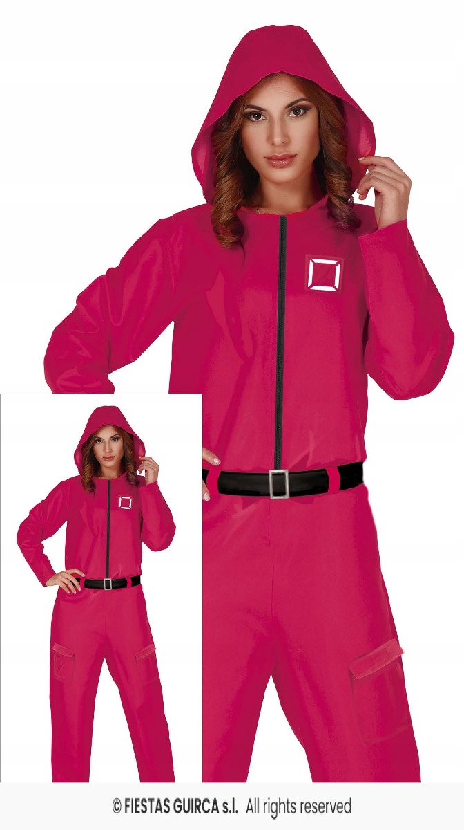 Kostým hráče Převlek Teplákovka Růžový Squid Game Dámský XL