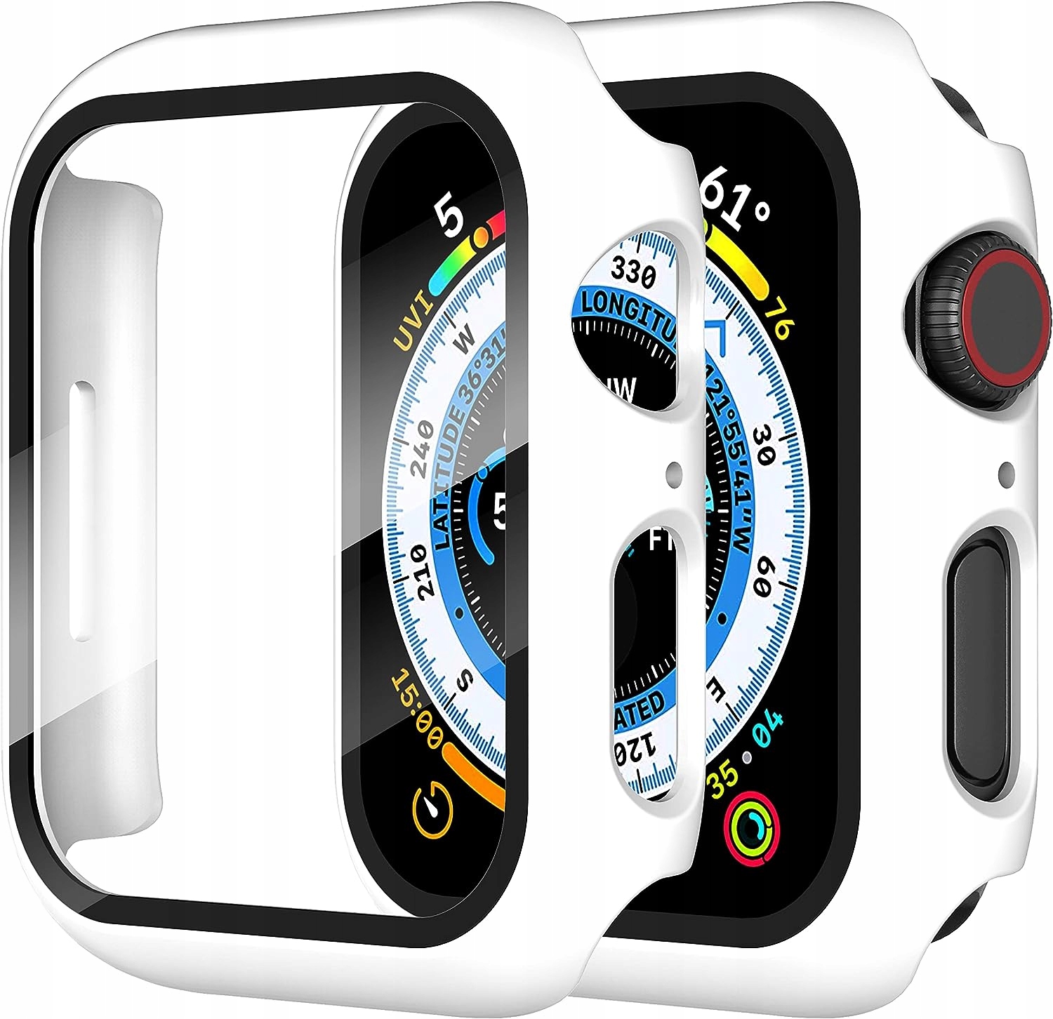 CASE + SZKŁO DO APPLE WATCH 7 8 9 - 45mm 2W1 KOLORY RAMKA COVER Stan opakowania oryginalne