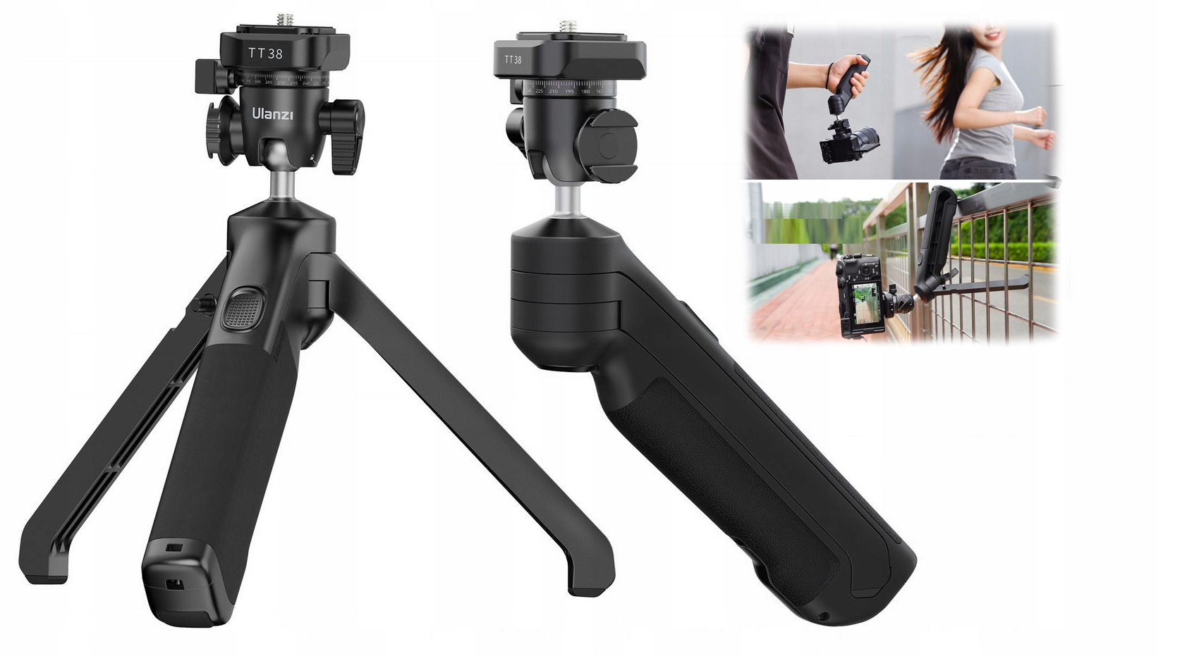 Stativ Grip Věšák 3v1 ArcaSwiss Hlava 3D Sáňky Iso Ulanzi Kamera