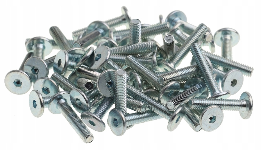 

Śruba Szwedzka Meblowa M6 x 30 mm 50 sztuk Płaska