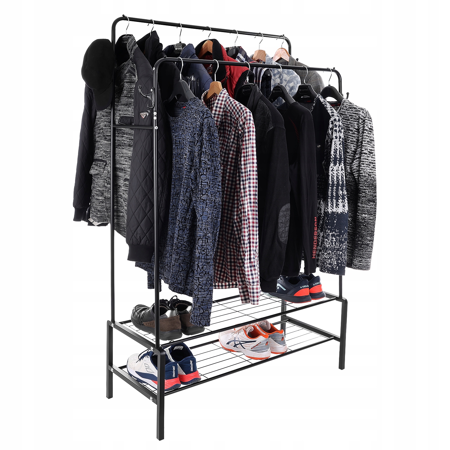 METALOWY WIESZAK NA UBRANIA 100 KG NOŚNOŚCI 160 x 100 CM ARVENTA STYLE