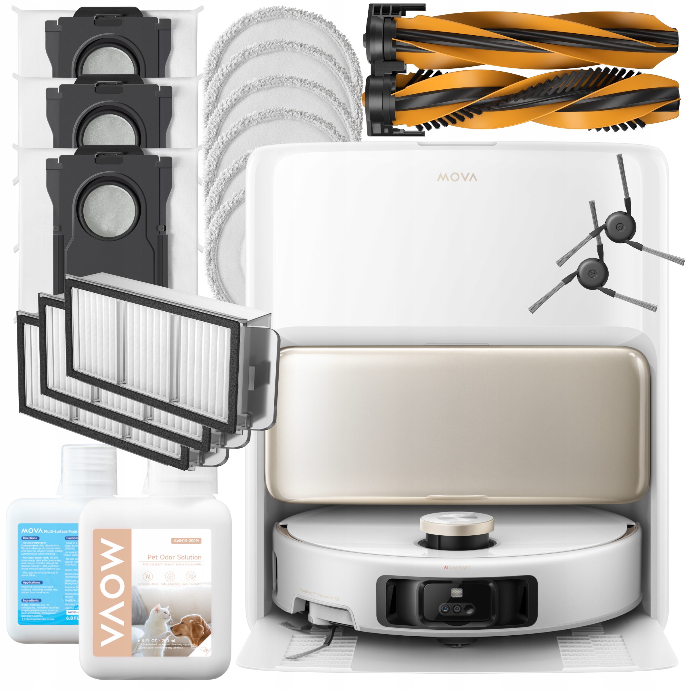 Аксесуари для робота-пилососа MOVA V50 Ultra Complete, сумки, камера 24000 Па