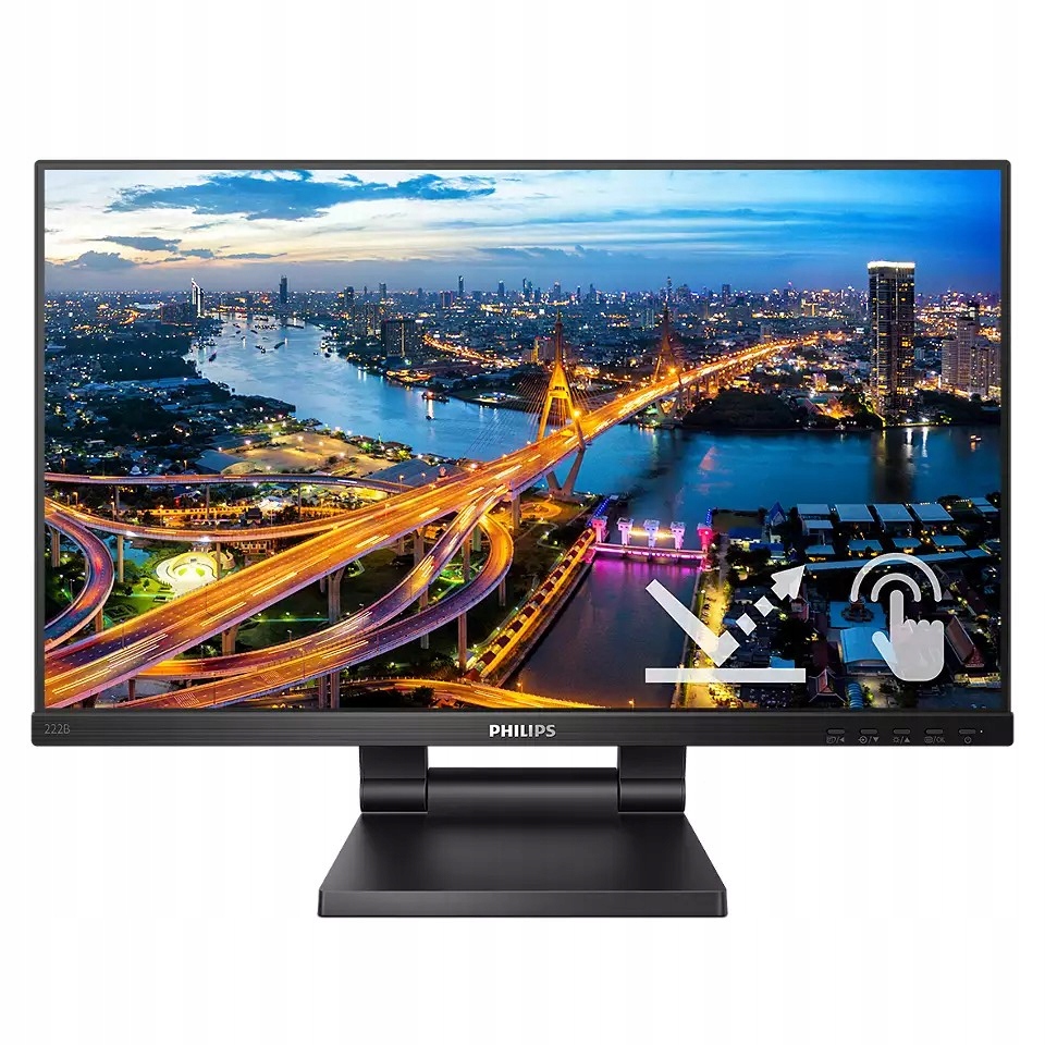 22" Led Philips 222B1TC Fhd, Ips, touch