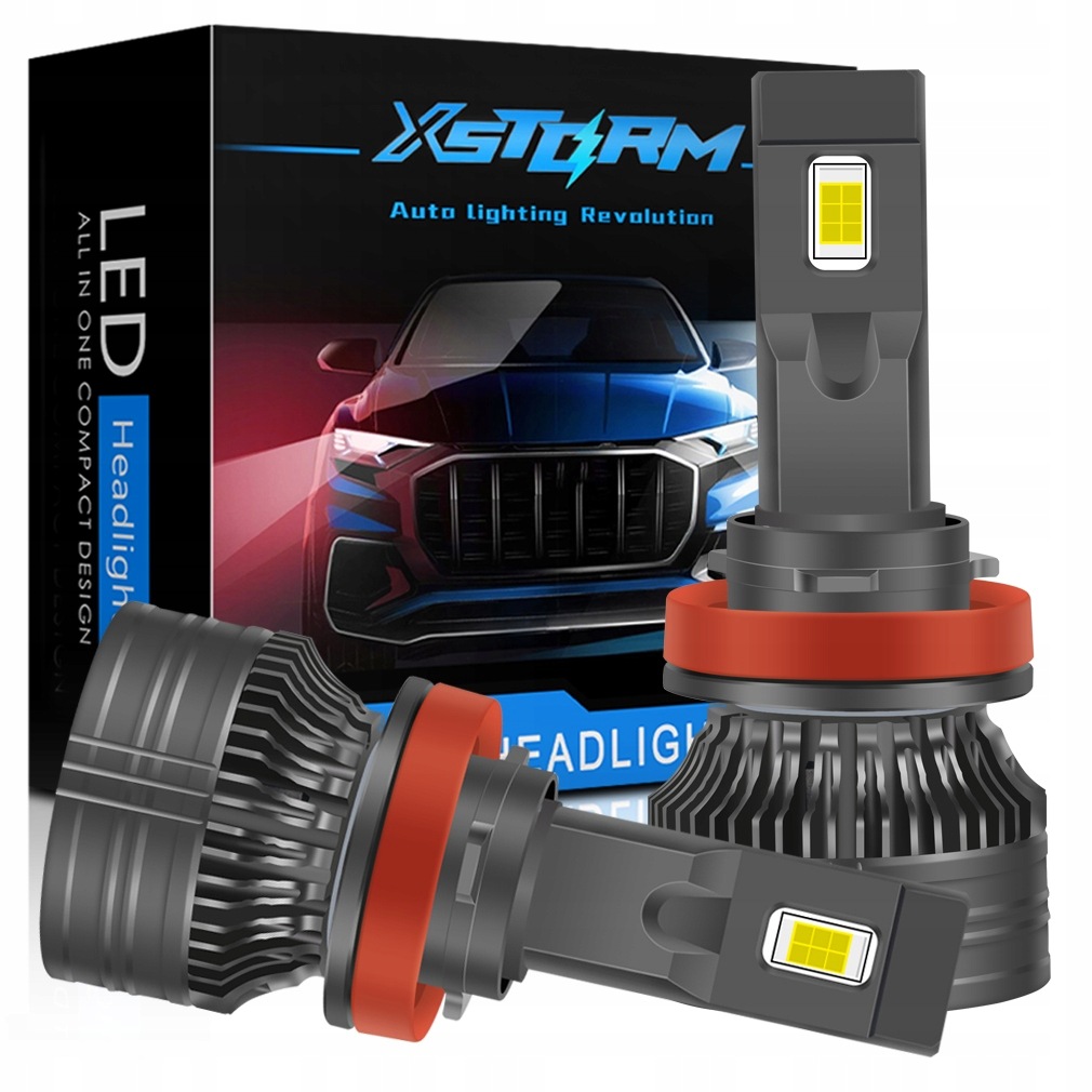 Led žárovky H8 Xstorm A10 120W 26000LM Silné Canbus sada.