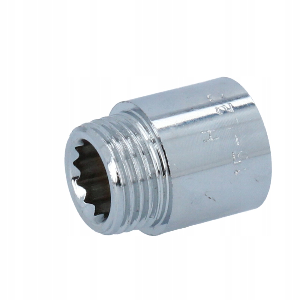 

Złączka niklowana przedłużka 1/2'' 20 mm mosiądz