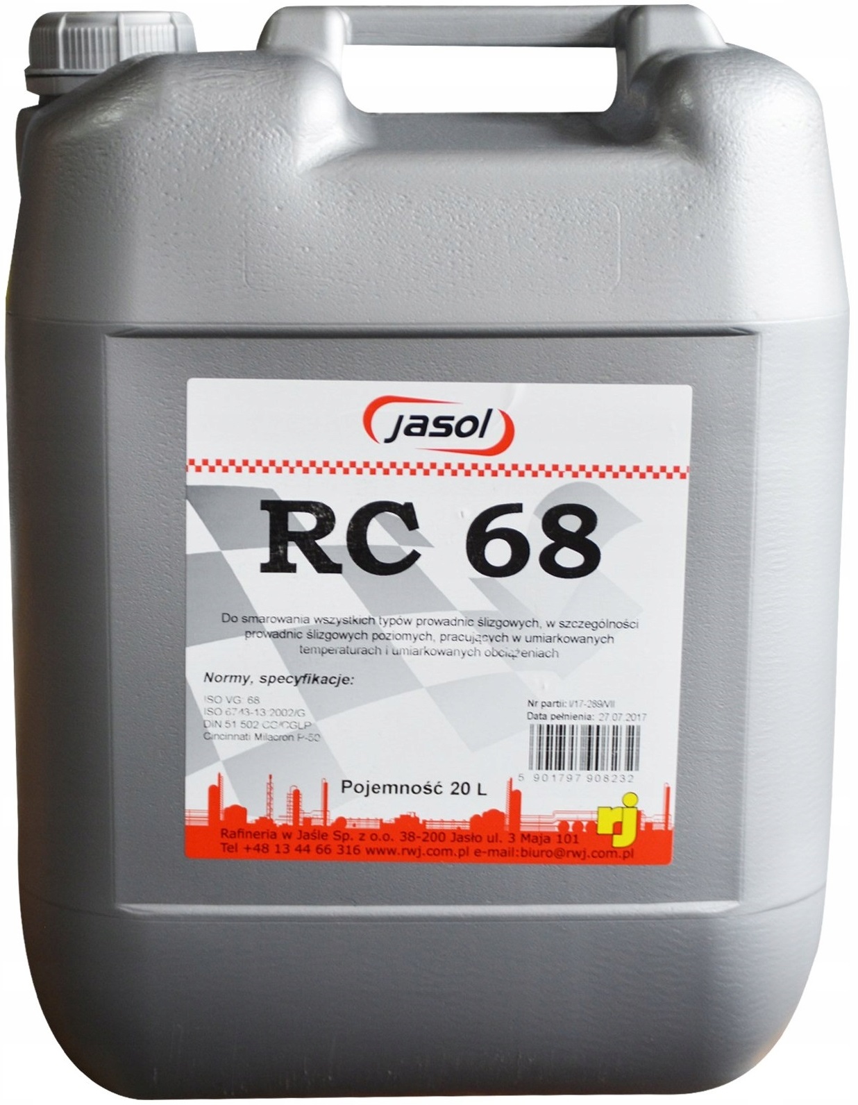 

Jasol RC-68 olej do prowadnic ślizgowych op. 20L