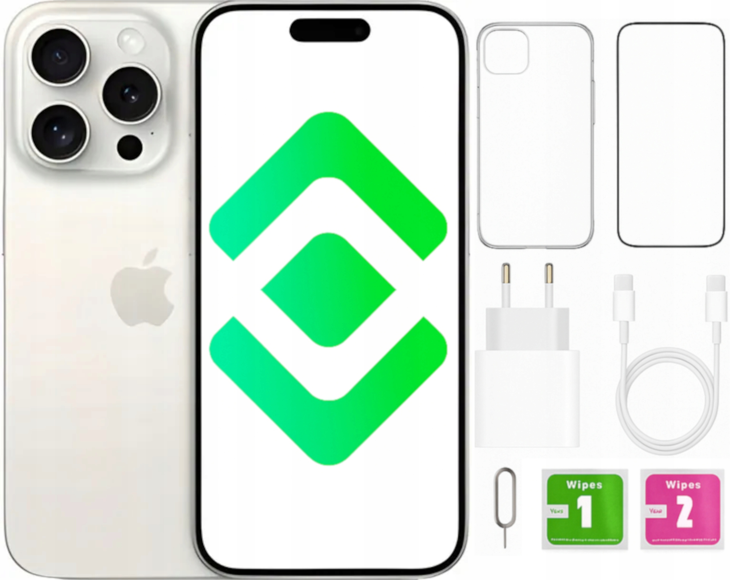 iPhone 15 pro 256GB SIMフリー（物理SIM） iPhone 15 Pro 256GB - ホワイトチタニウム（SIMフリー）[整備済