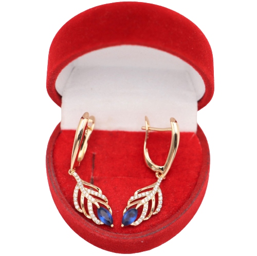 Złote KOLCZYKI ze stali chirurgicznej 316L K1027