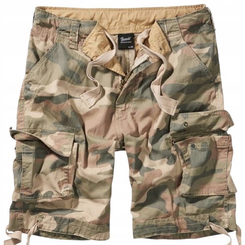 Brandit Plus Size Kraťasy Kapsáče S Kapsami Maskáčový 7XL J2A