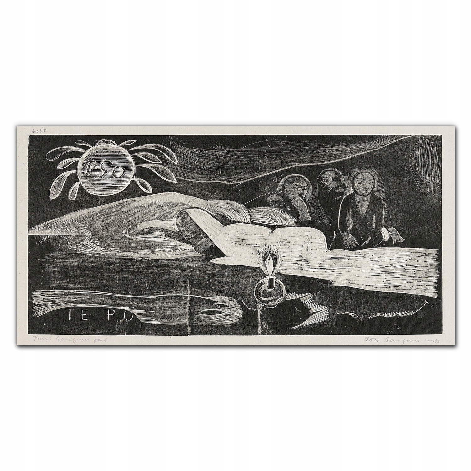 Obraz na plátne Tie po long night Gauguin 140x70