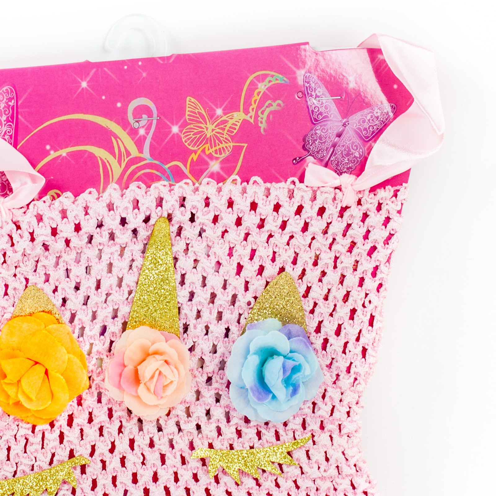 MAGICZNY Strój JEDNOROŻCA TUTU RÓG TOP SKRZYDEŁKA Rozmiar 90-120