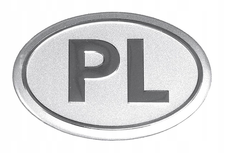 

Naklejka Maxi Alu Srebrna "pl"