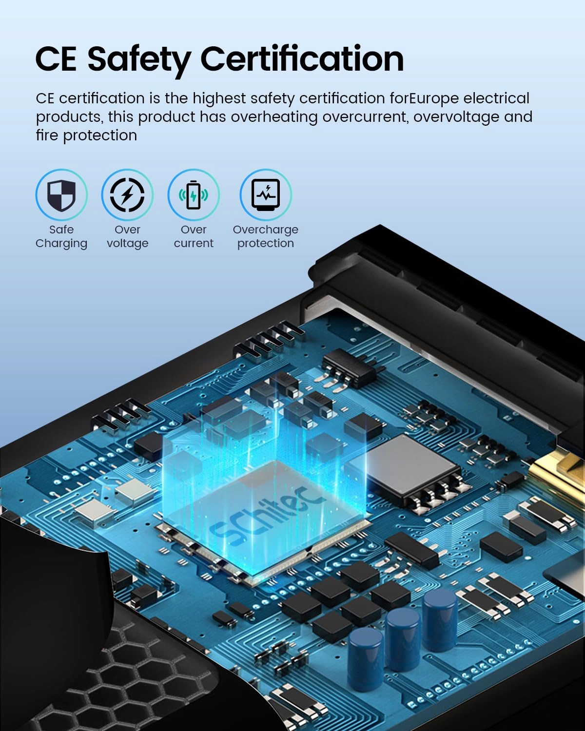 SCHITEC Zestaw 6 Ładowarek USB 2 Porty 5V 2.1A Do Telefonów — miniatura 6