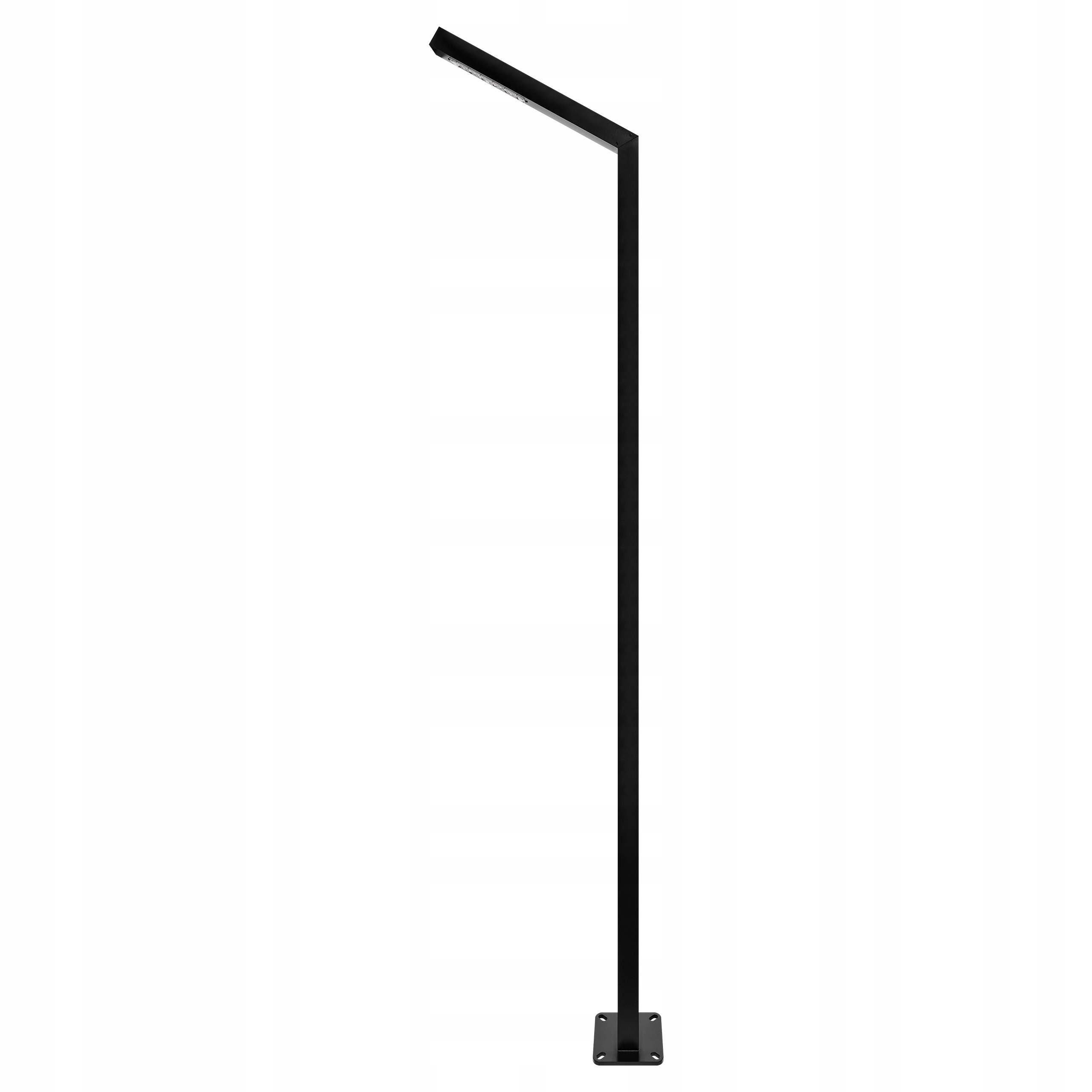 Słupek latarnia oświetleniowowa czarna Wysoka 350 cm neutralna 50W 120°