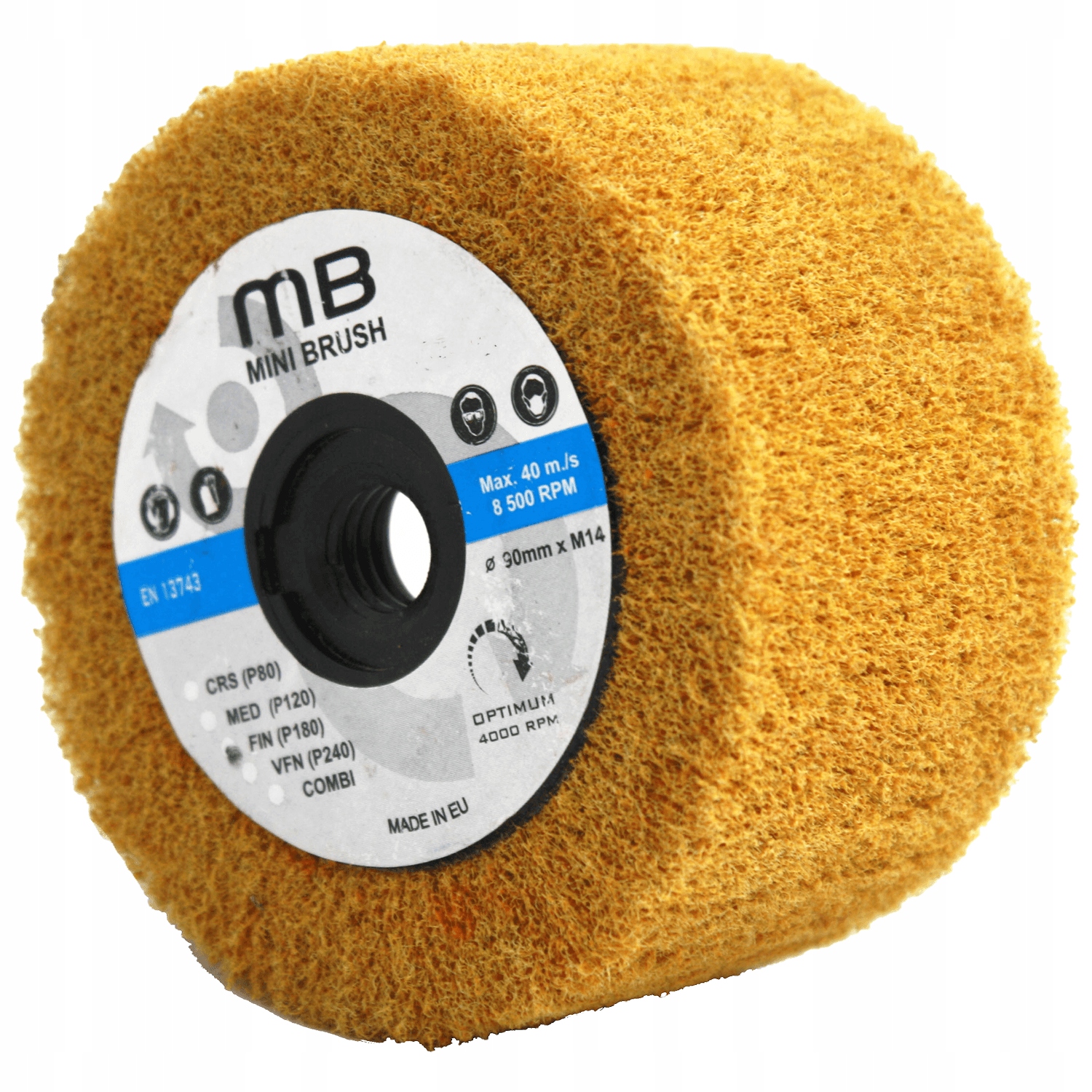 

Wałek Ścierny Na Kątówkę Inox 90x75xM14 A Fin P180