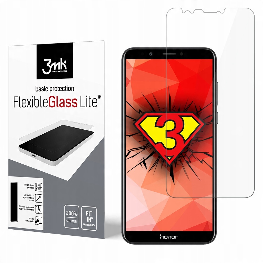 

Niepękające szkło ochronne od -3mk- ekran Honor 7C