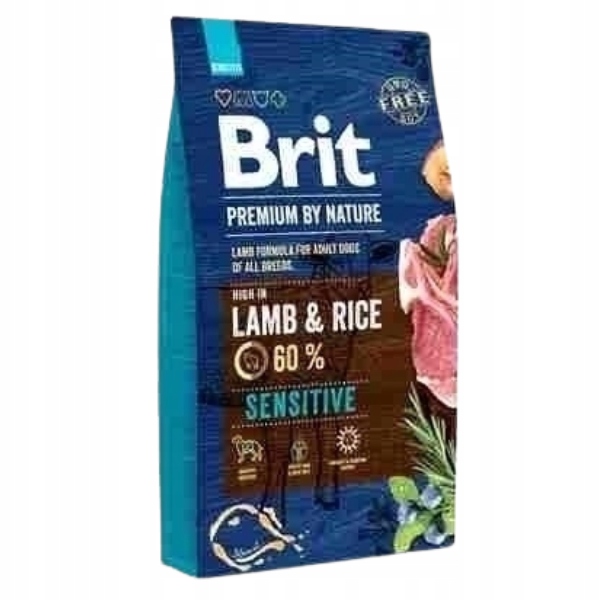 Levně Brit Premium by Nature Sensitive Suché Krmivo pro psa 8 kg Jehněčí rýže