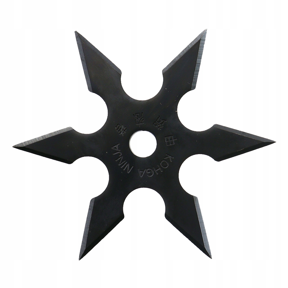 Shuriken rzutka gwiazdka 6 ramion czarna