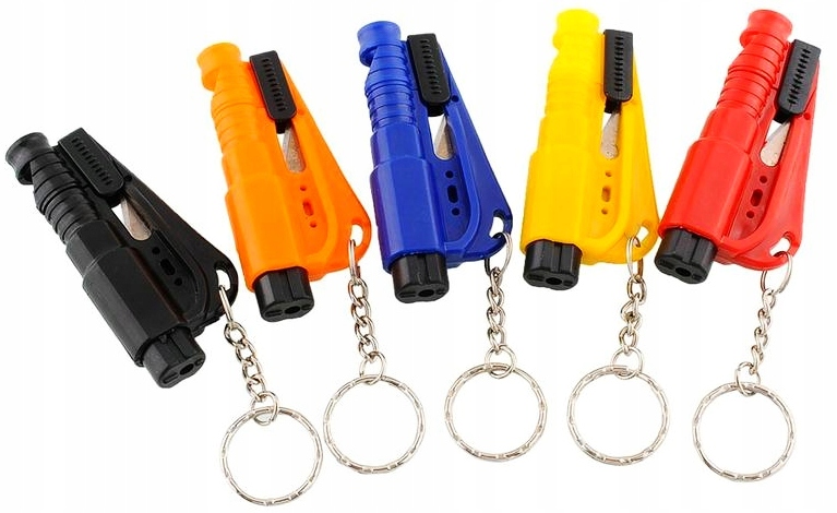 BRELOK SAMOCHODOWY 3w1 MŁOTEK BEZPIECZEŃSTWA NÓŻ DO PASÓW GWIZDEK Producent części Inny