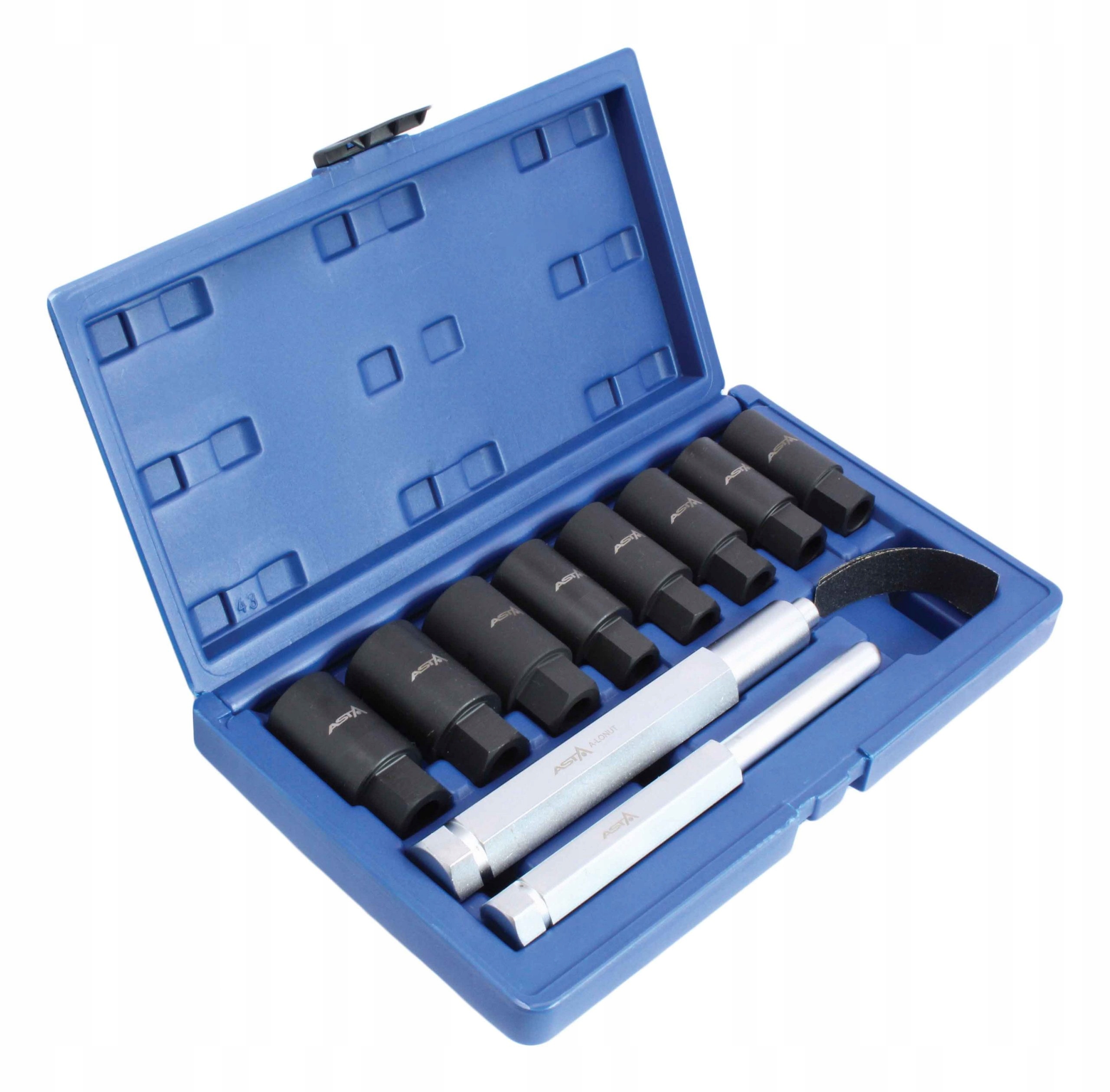 Sada 10 ks hlavíc na demontáž bezpečnostných skrutiek, Asta , A-lonut