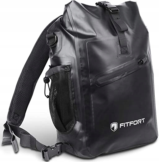Torba Rowerowa 3w1 Fitfort Wodoodporna 20L Czarna