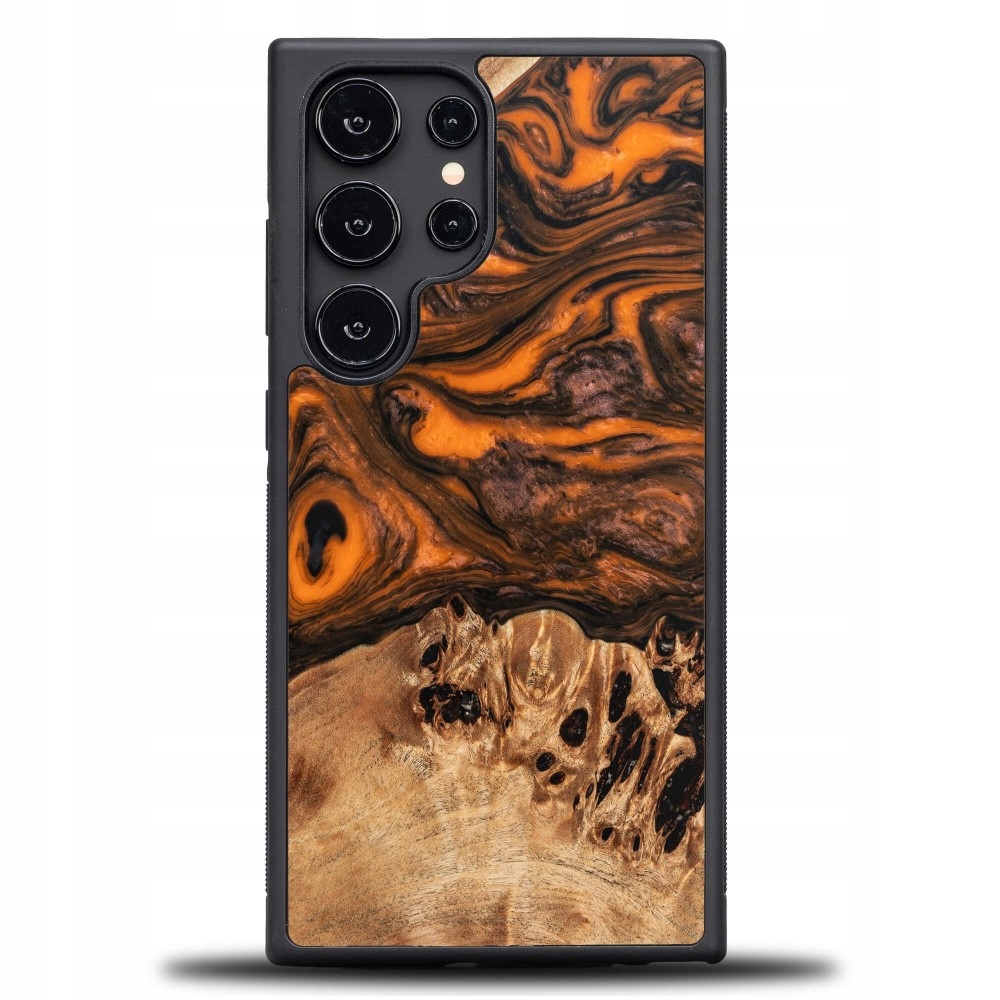 Pouzdro Bewood Unikátní pro Samsung Galaxy S24 Ultra oranžové