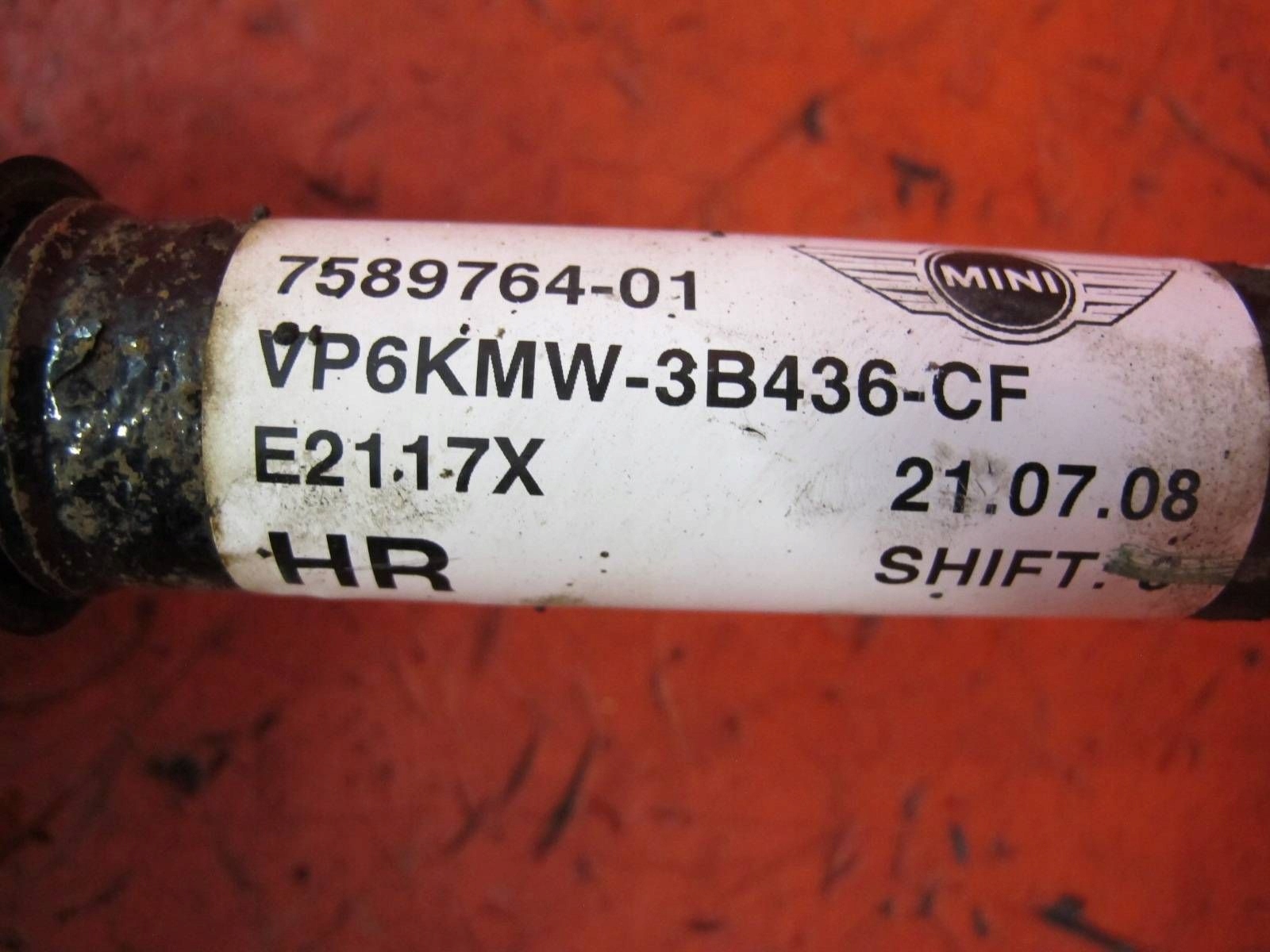 MINI ONE COOPER R56 1.6 16V N12B16A semi-axis right long 7589764