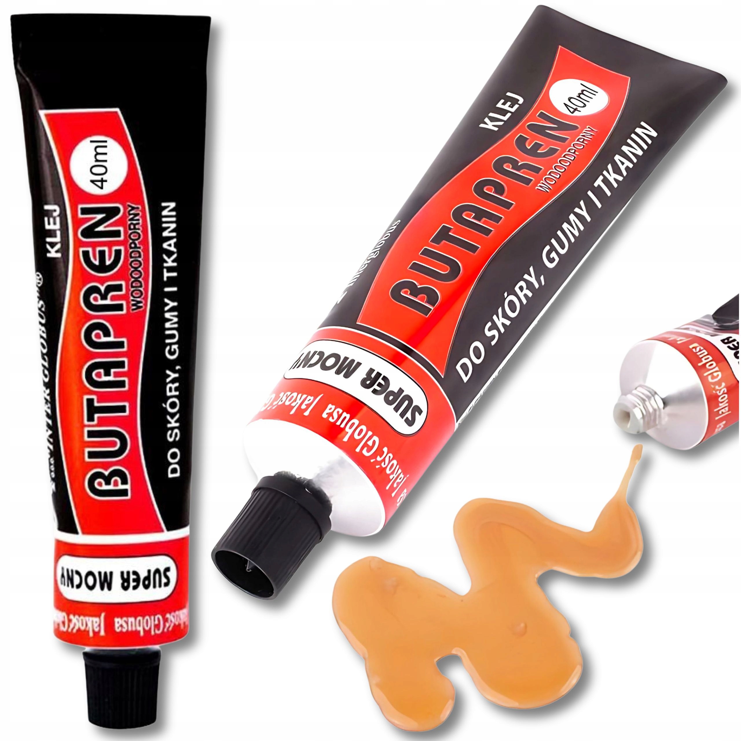 Klej Butapren Wodoodporny Do Skóry Gumy Tkanin Butów Uniwersalny Mocny 40ml