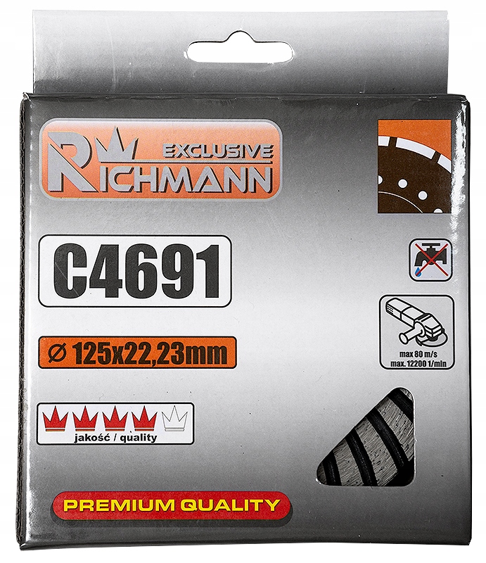 TARCZA GARNKOWA DIAMENTOWA 125MM RICHMANN C4691 Kod producenta C4691
