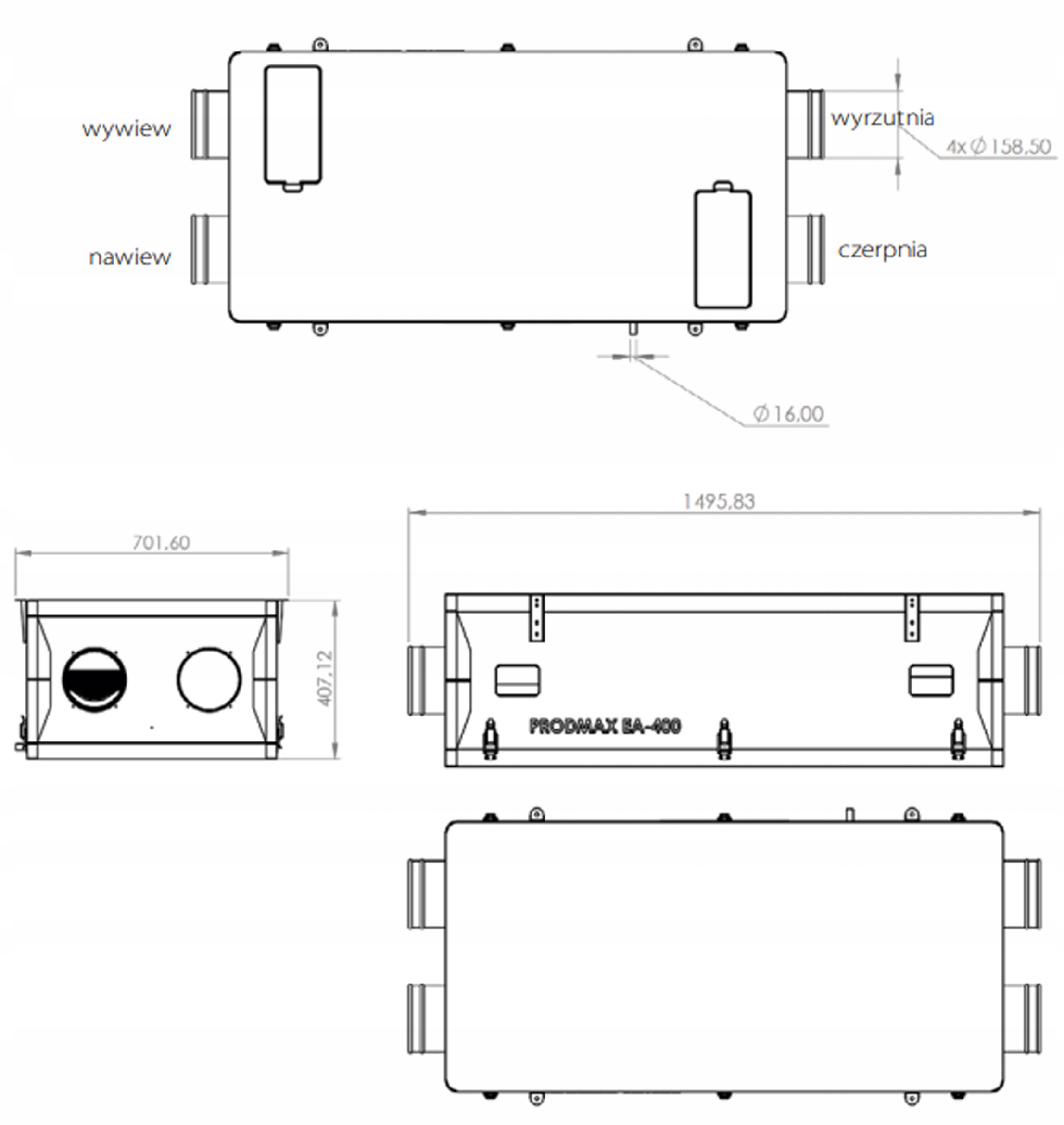 Rekuperator AIR EXPERT 600 Rekuperacja Wentylacyja Marka BG-Invest