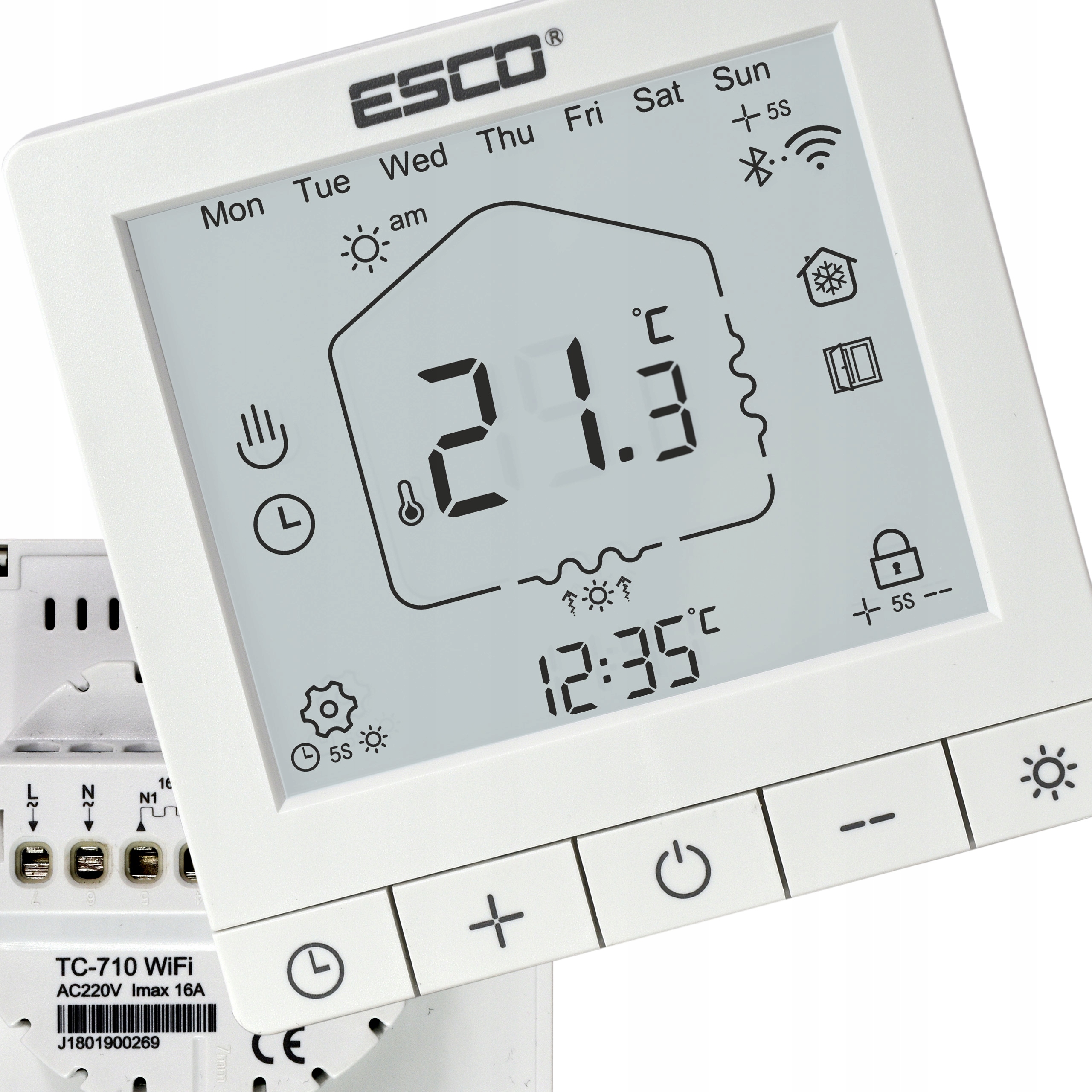 Termostat pro fólii topné rohože s WiFi ovladačem Komfort+