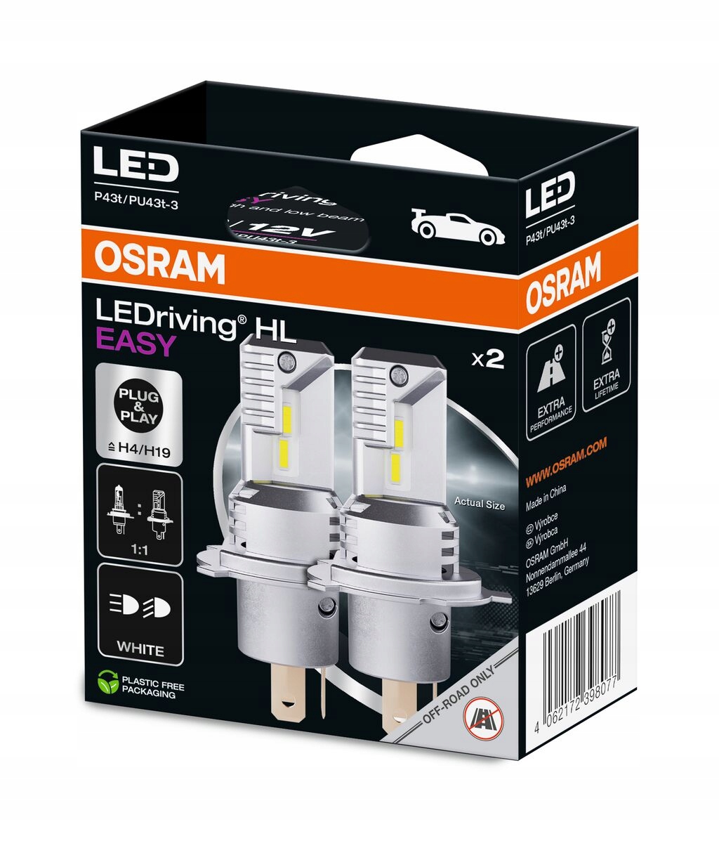 Osram Led automobilové žiarovky H4/H19 6000K Easy