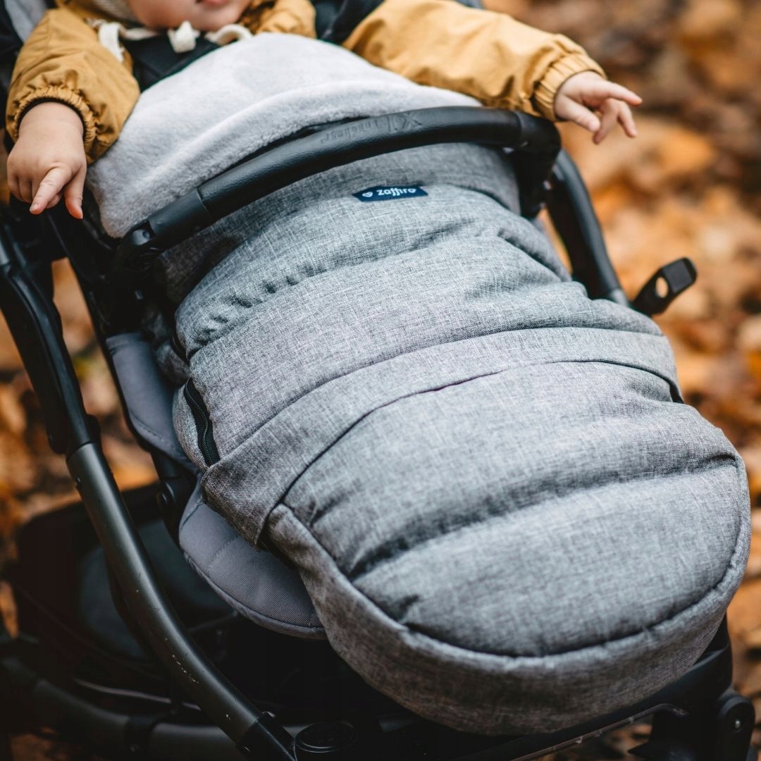 iGROW 2.0 ZAFFIRO Plusz ŚPIWOREK do wózka sanek Czarny - regulowany Marka Zaffiro