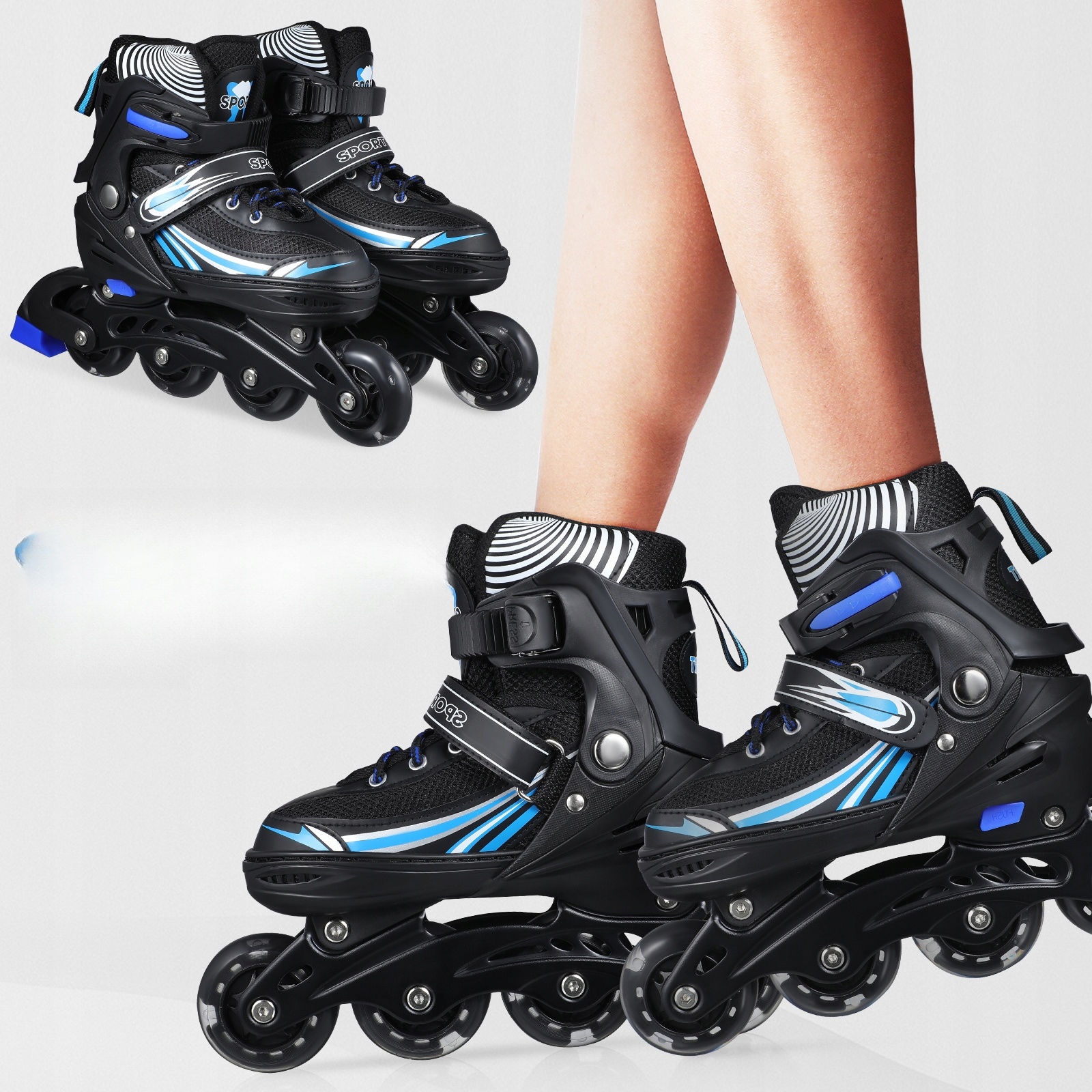 Łyżwy REGULOWANE DAMSKA Marka bez marki