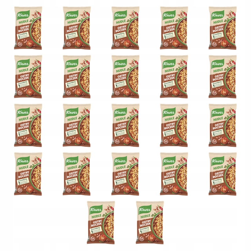 Knorr Nudle Ostrý bůček 63g X22