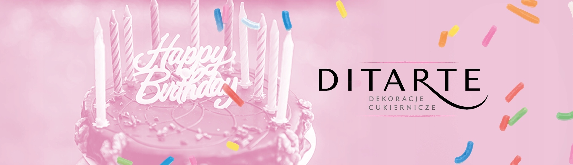 ŚWIECZKA URODZINOWA CYFERKA 3-KOLOROWA 9 NA TORT Marka Party Deco