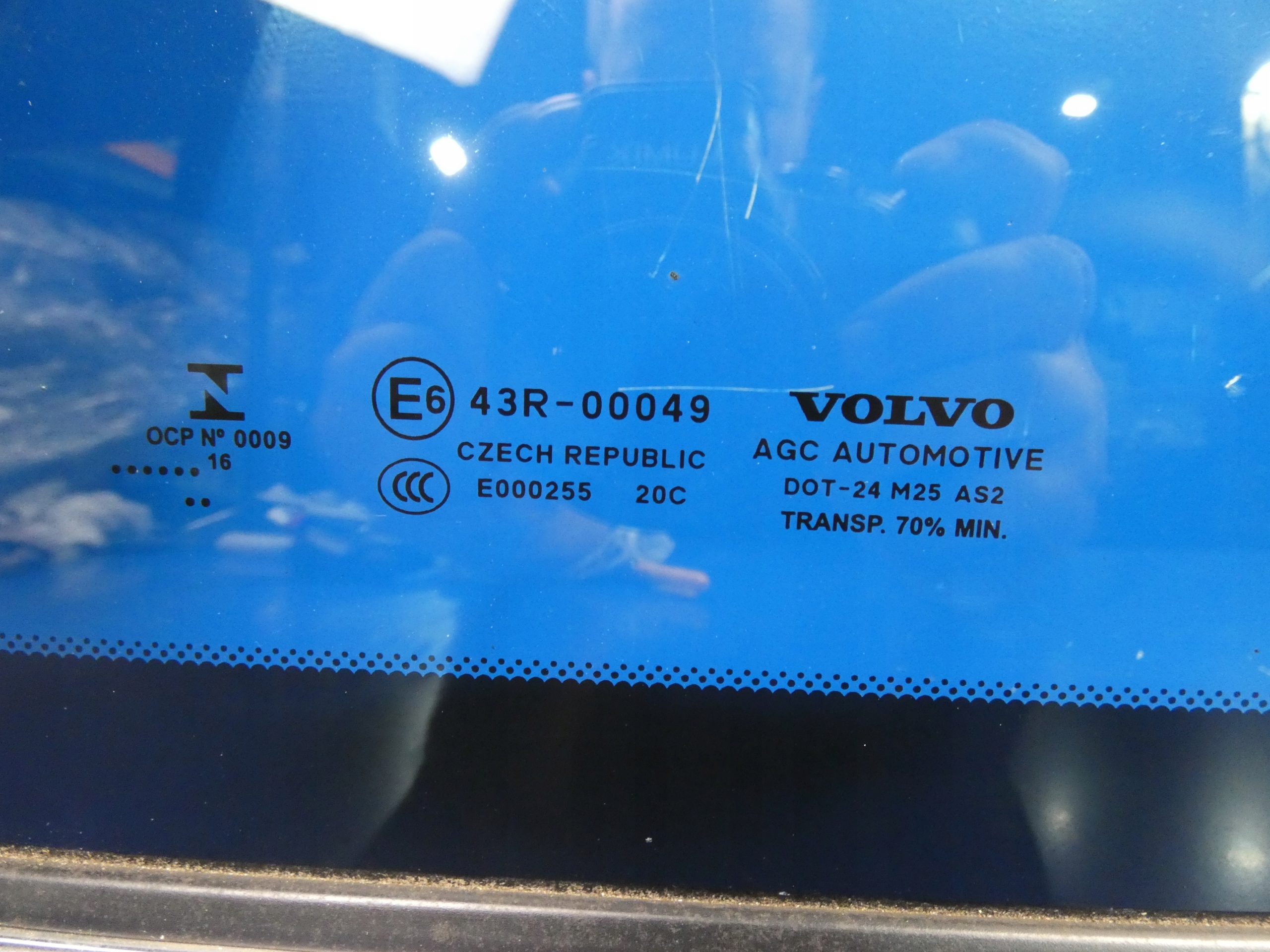 VOLVO XC90 II window bodywork right rear part rear right 2016 CHROM