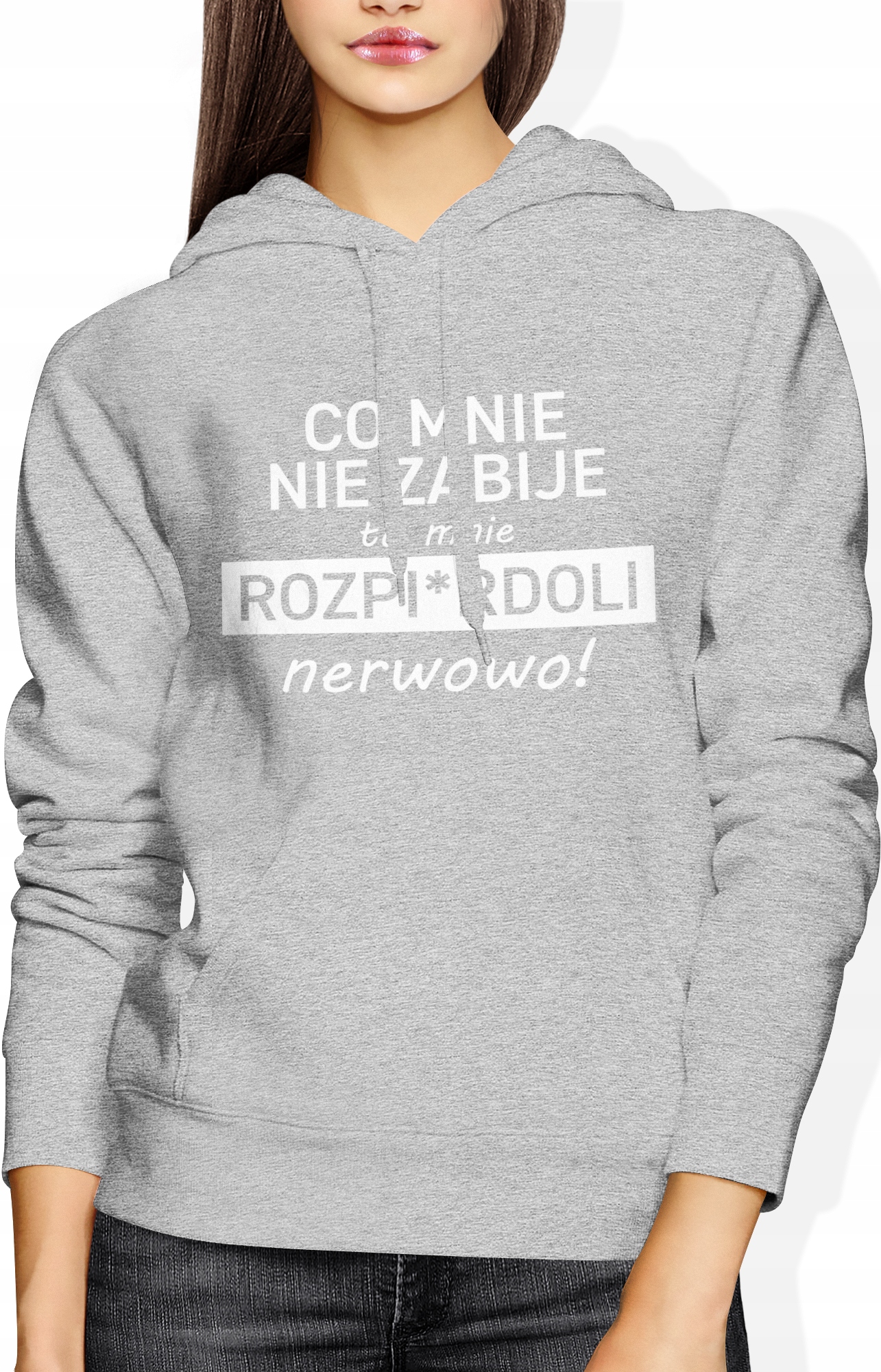 

Bluza Z Nadrukiem Damska Śmieszna Kapturem Rozm S