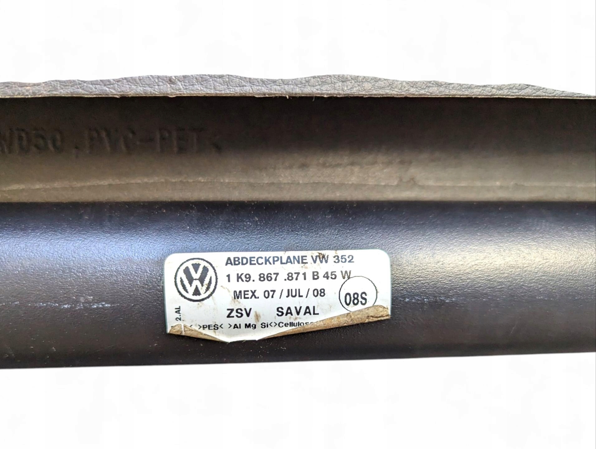 blinds boot Volkswagen Golf 5 2008 1K9867871B