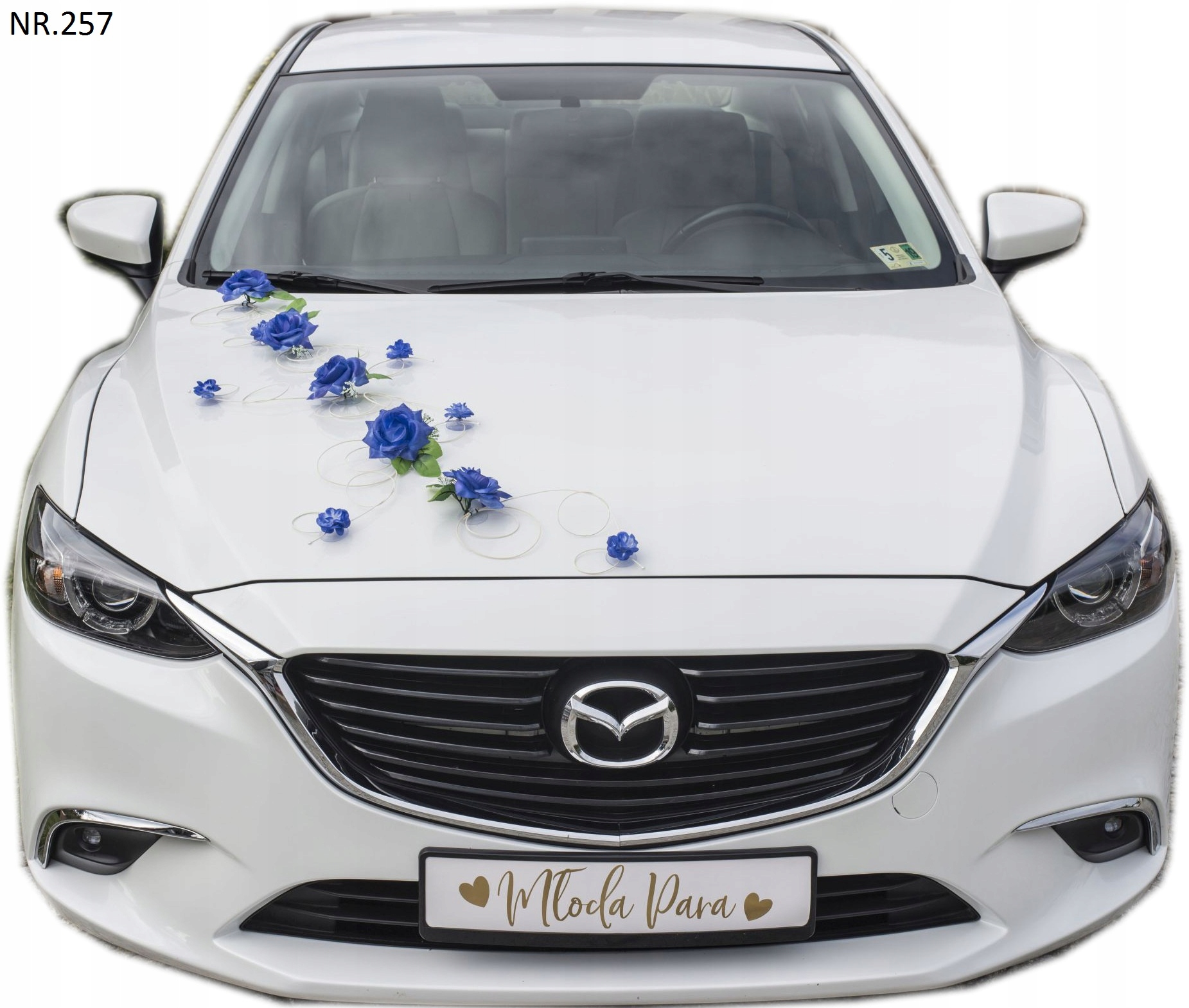 Dekoracja samochodu CHABROWA ozdoba na auto ślub EAN (GTIN) 5904013441230