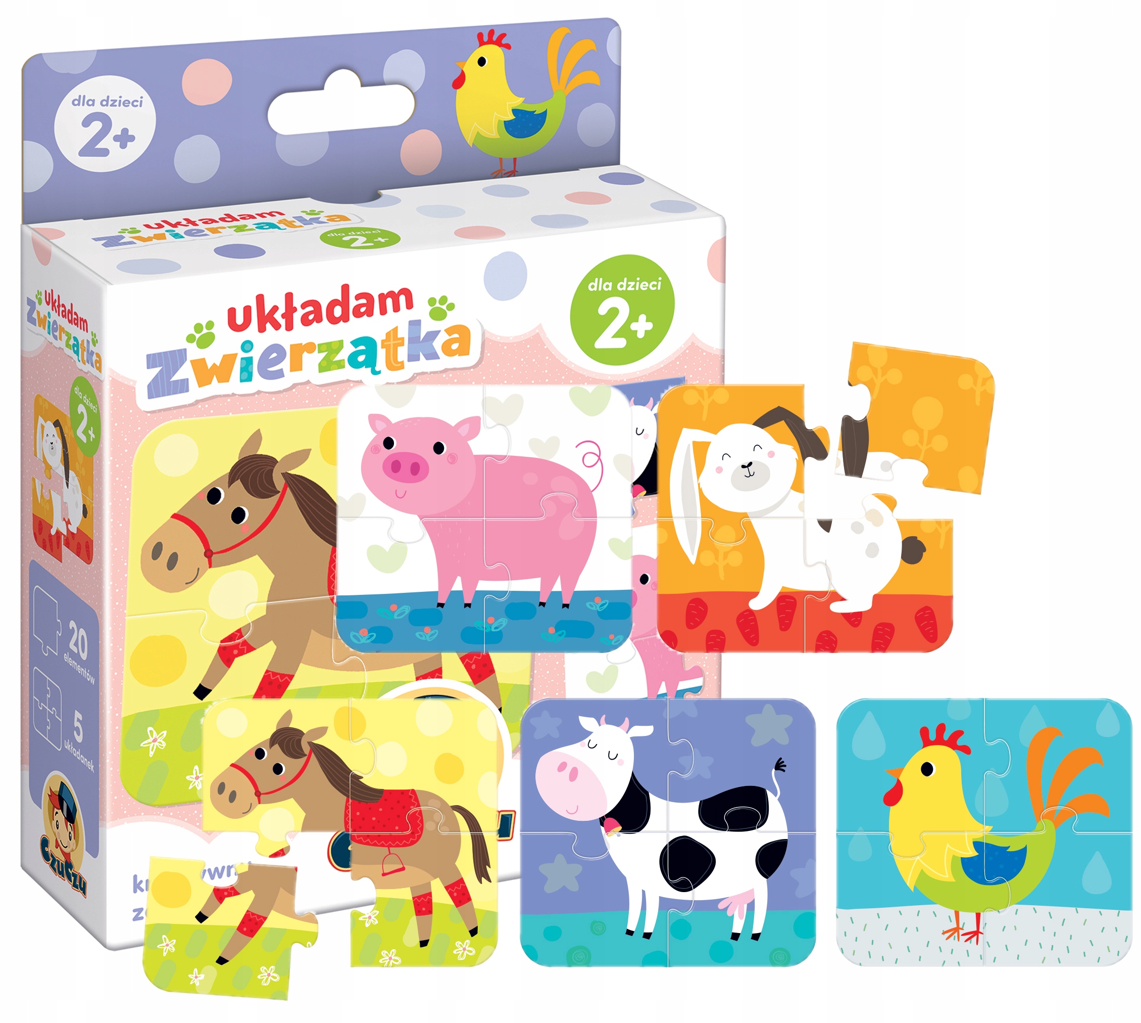 

Moje Pierwsze Puzzle Układam Zwierzątka Czu Czu 2+