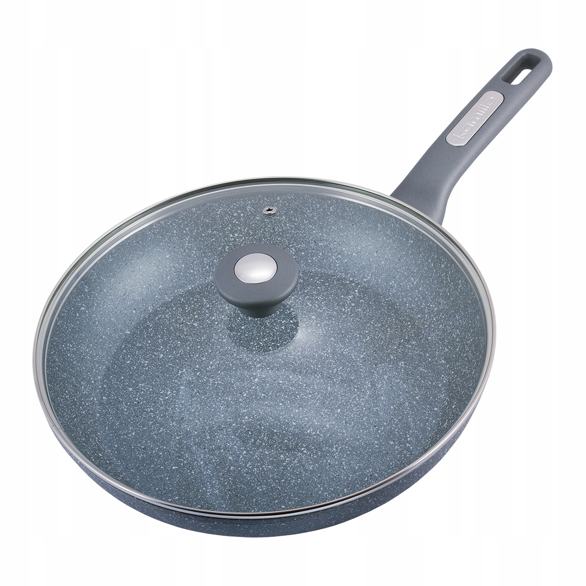 

Patelnia Granitowa 30CM Pokrywka Indukcja Gaz
