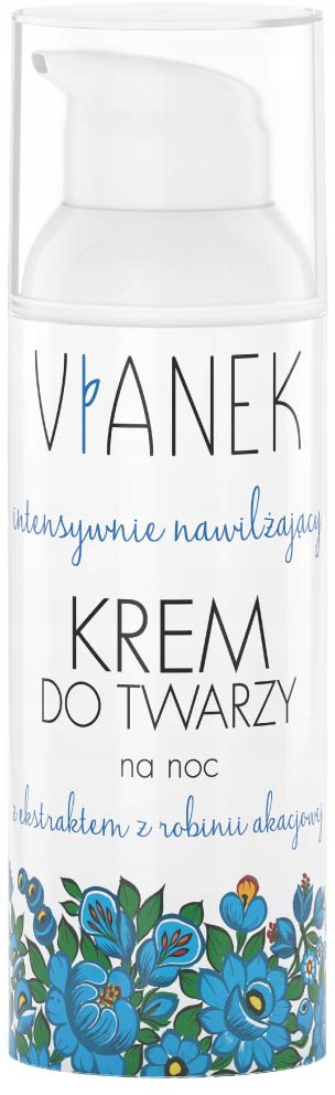 Intensywnie nawilżający krem do twarzy na noc z olejem z arganowy Vianek