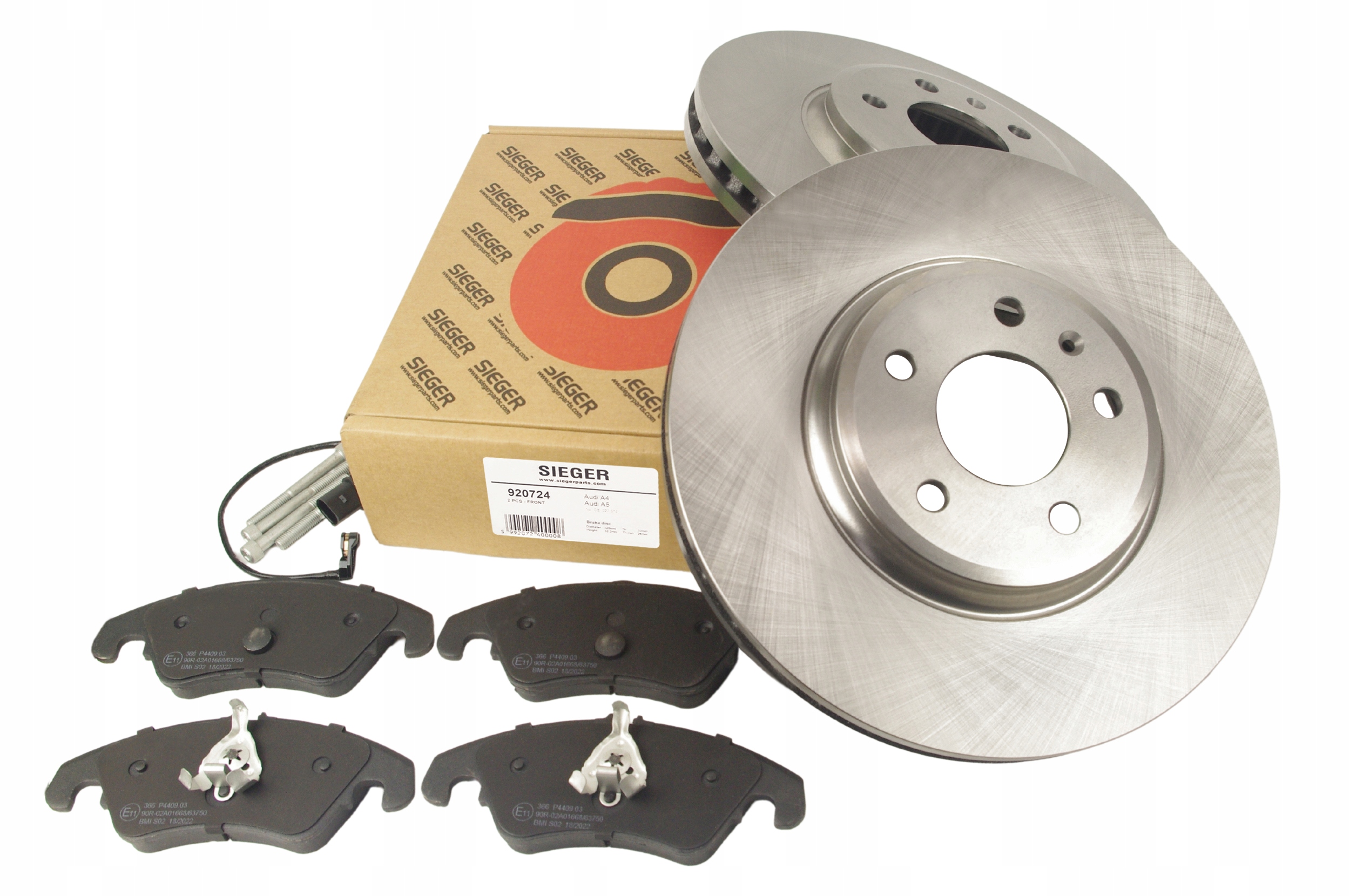 SIG920724 - Диски 320мм + колодки передні Audi A4 B8 Універсал