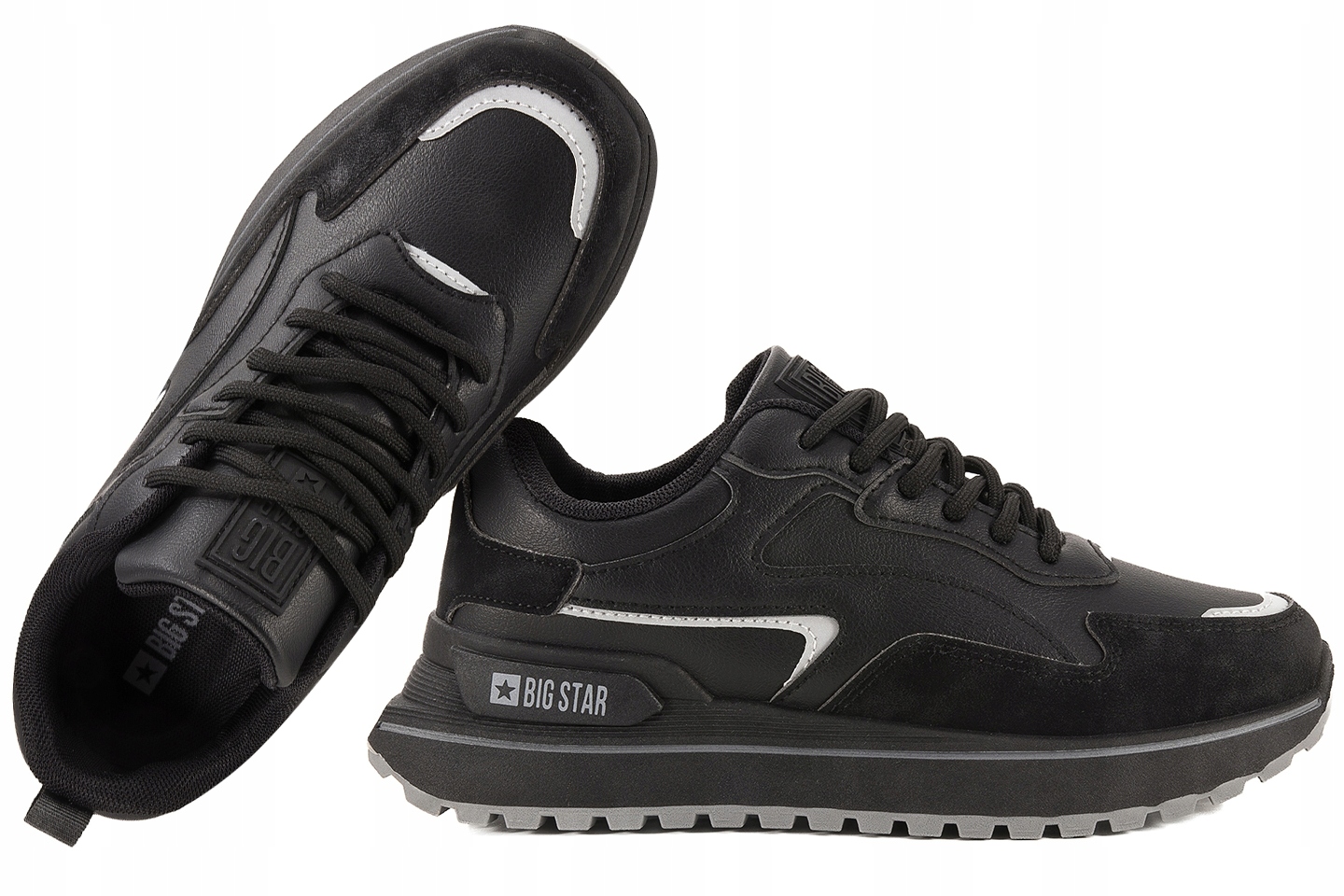 Big Star RR274A214 Sportovní Boty Tenisky Dámské Polobotky černé 37 Černá